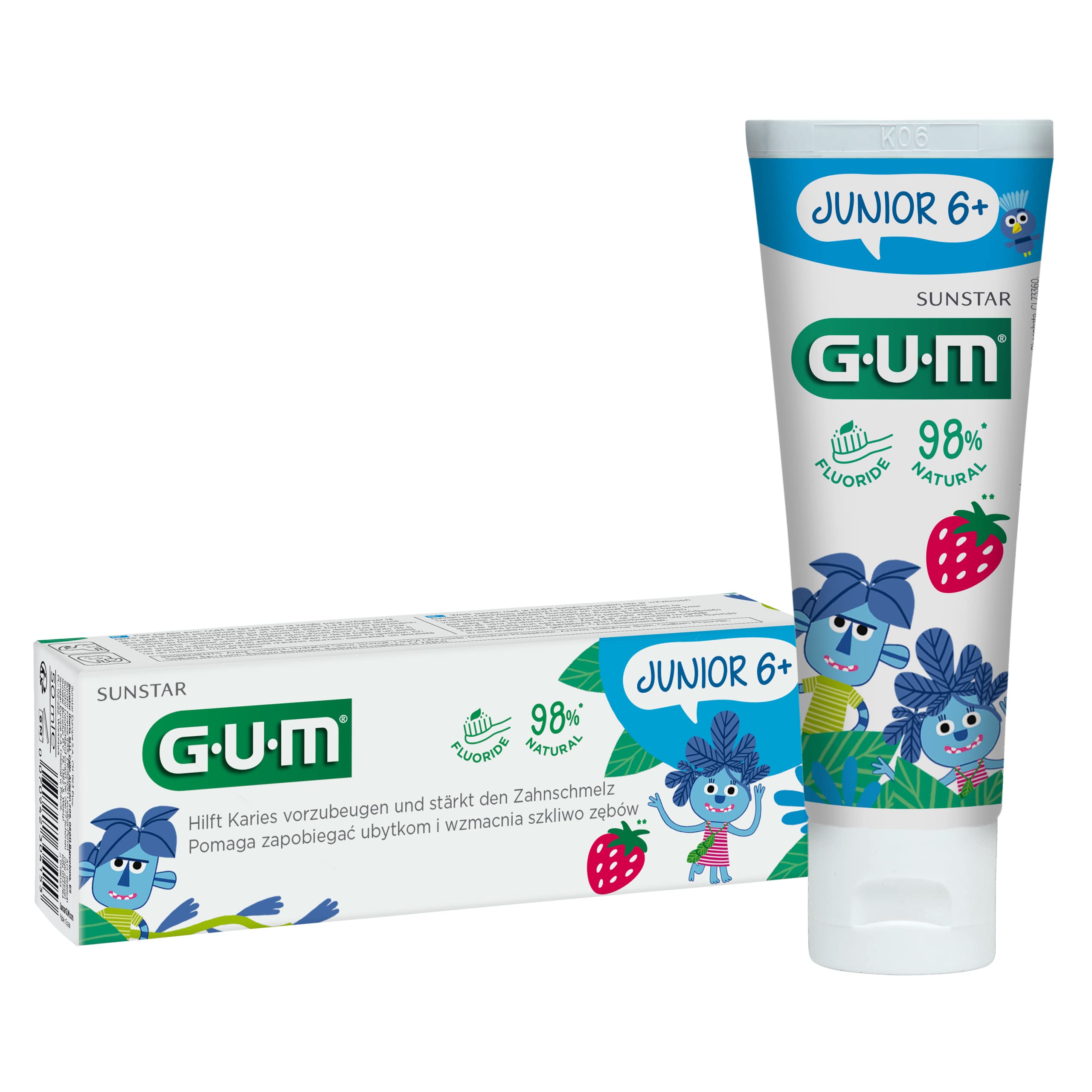 GUM Junior Tooth Gel 50ml, Pack of 3 (3X 50ml)