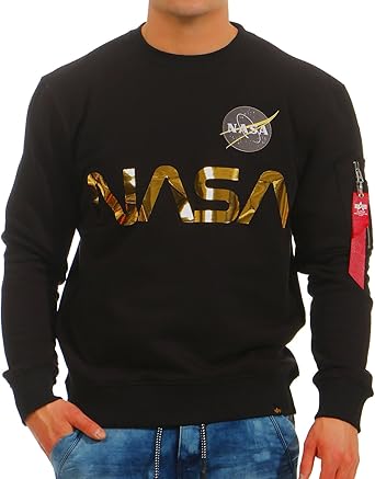 alpha industries hoodie black gold