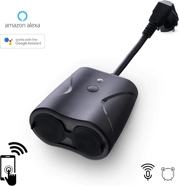 Goliath   Enchufe WLAN para jardn impermeable IP44 control mediante aplicacin compatible con Alexa Smart Home