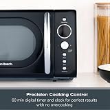 Hamilton Beach Retro Microwave 20L 700W Digital LED 8 Pre-set Black HB70H20B view 7