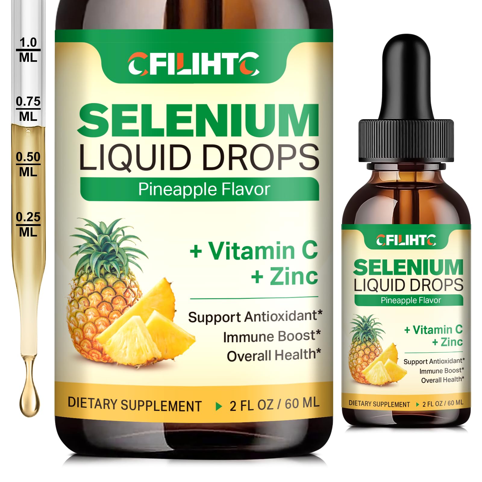 Selenium Liquid Drops (Pineapple)