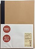 MUJI Notebook B5 6mm Rule 30sheets - Pack of 5books [5colors Binding]