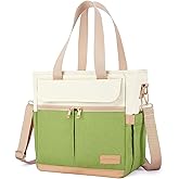 JOYHILL Lunch Bag for Women, Lunch Tote Leakproof Insulated Lunch Box with Shoulder Strap, Adult Reusable Lunch Cooler Tote Bags for Work Picnic Camping Beach (AVOCADO GREEN)