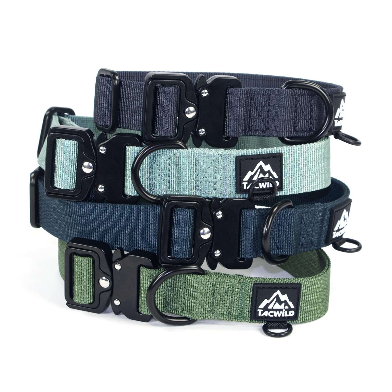 Photo 1 of ***ONLY ONE***

Tacwild Dog Collar for Large Dogs - Adjustable, Chew Proof Nylon Collar with Metal Quick Release Buckle and D-Ring for Dog Tags (Dark Green, L)