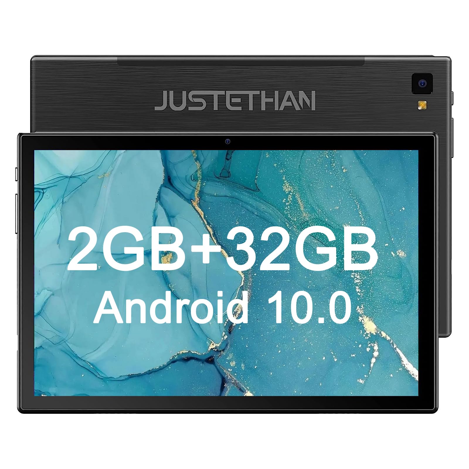 Photo 1 of Justethan Android Tablet, Google Certificated 10 inch Tablet with Octa-Core, 32GB Storage can be expanded to 128GB, 13MP+5MP Dual Camera, 1280x800 IPS HD Display, Latest Model 2023, Black