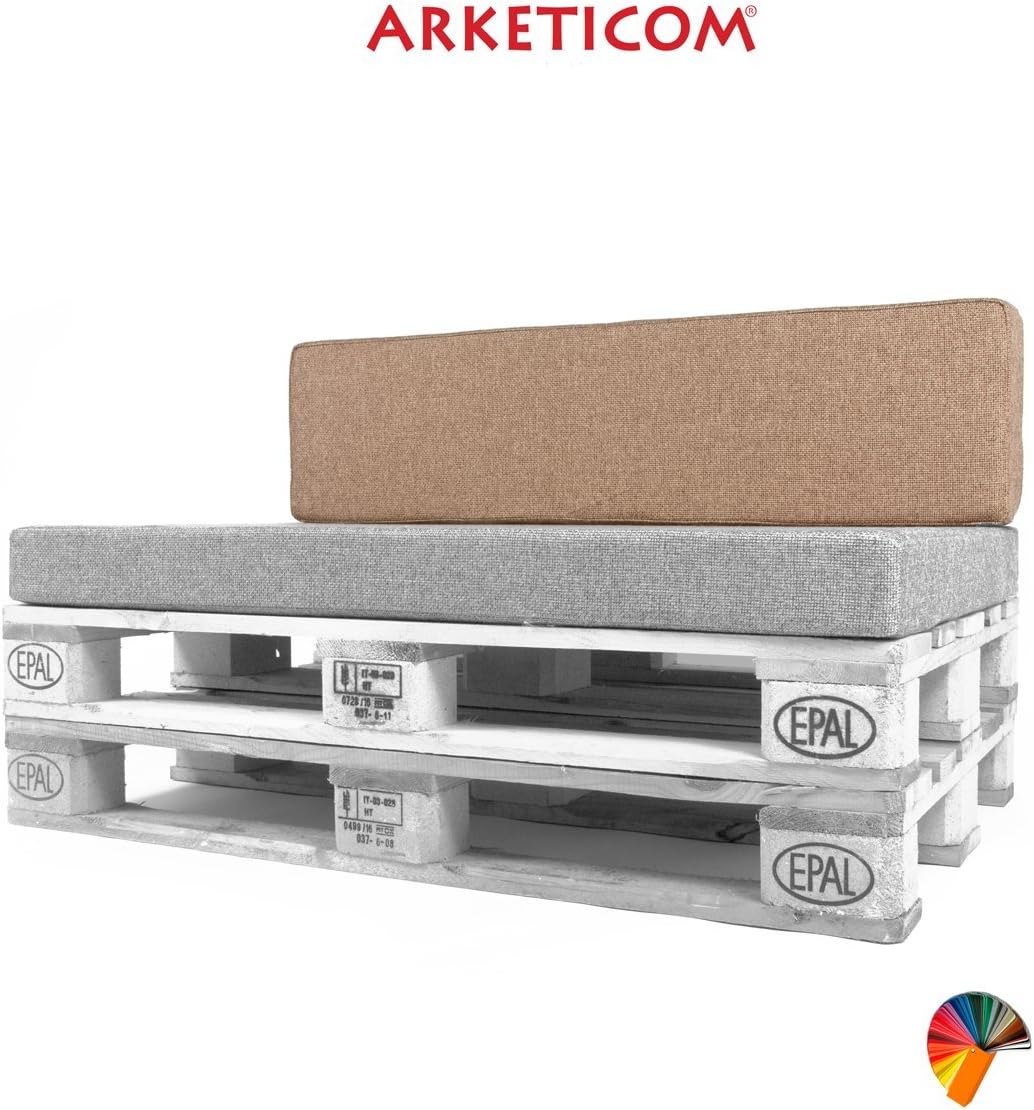 Arketicom PALLET BACK CUSHION Customizable Polyurethane Furniture Foam Italian Handmade 80x30x15 cm Rope