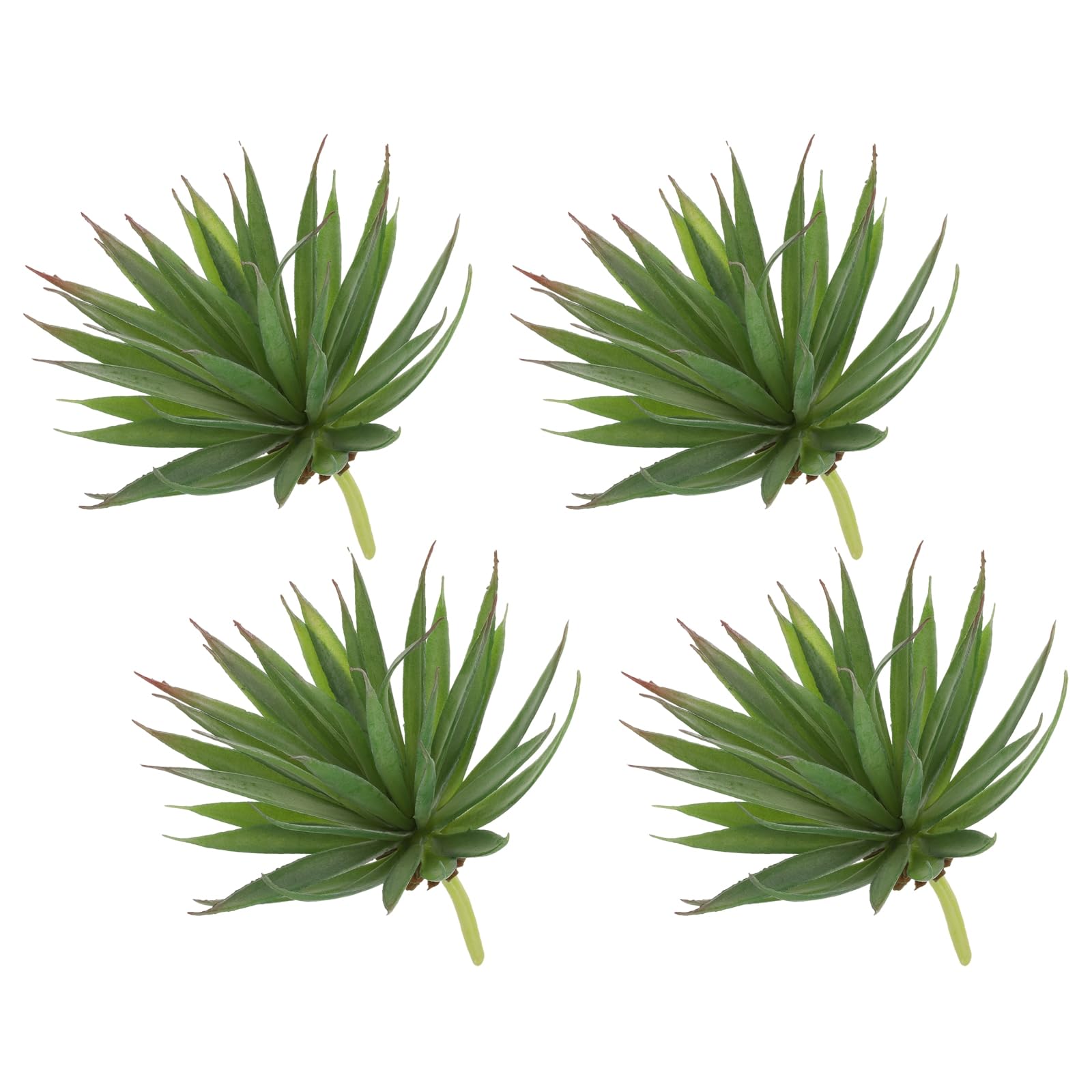 Photo 1 of (MISSING ONE) uxcell 4Pcs Artificial Succulent Plants Fake Sword Plant, 7.5 Inch Large Faux Succulents Unpotted Real Touch for DIY Home Wedding Garden Office Outdoor Floral Decoration, Green