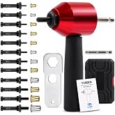 YUZES Rivet Nut Tool Kit for Drill &amp; Ratchet, 12 Mandrels, 260 Rivet Nuts | Rivet Nut Gun Adapter, Fast Riveting, Labor-Saving, Compact for Tight Spaces, M4-M10 &amp; 6-32&ndash;3/8-16, Car, RV, Metalwork &amp; DIY