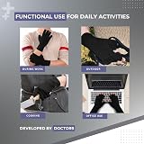 SyeJam Arthritis Gloves Fingerless Black Medium 1 Pair view 3