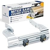 AltitudeCraft Miter Saw Crown Stops, Heavy-Duty Crown Molding Jig | Fits listed DEWALT saws including DWS780, DW718 and DW716. Steel stops steady nested cuts.