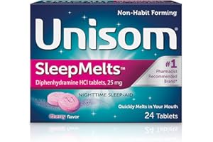 Unisom SleepMelts, Nighttime Sleep-aid, Diphenhydramine HCI, 24 Tablets, 25mg