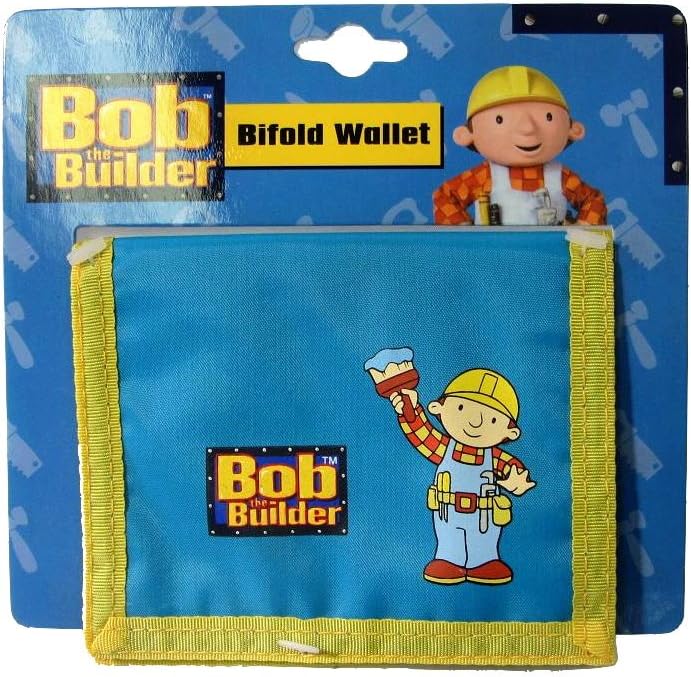 New Kids Bob the Builder Bi Fold Wallet Blue Unique Design - Great money saver wallet