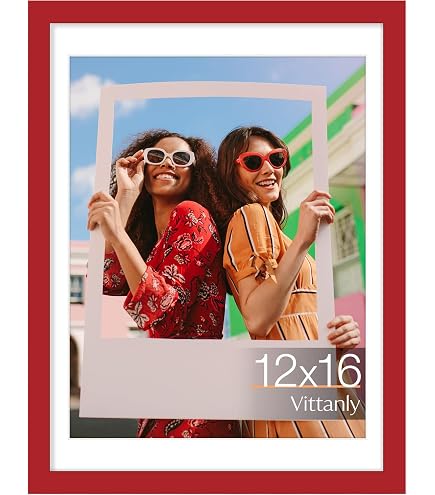 Amazon.com - wyooxoo 12x16 Picture Frame Made of Solid Wood Red
