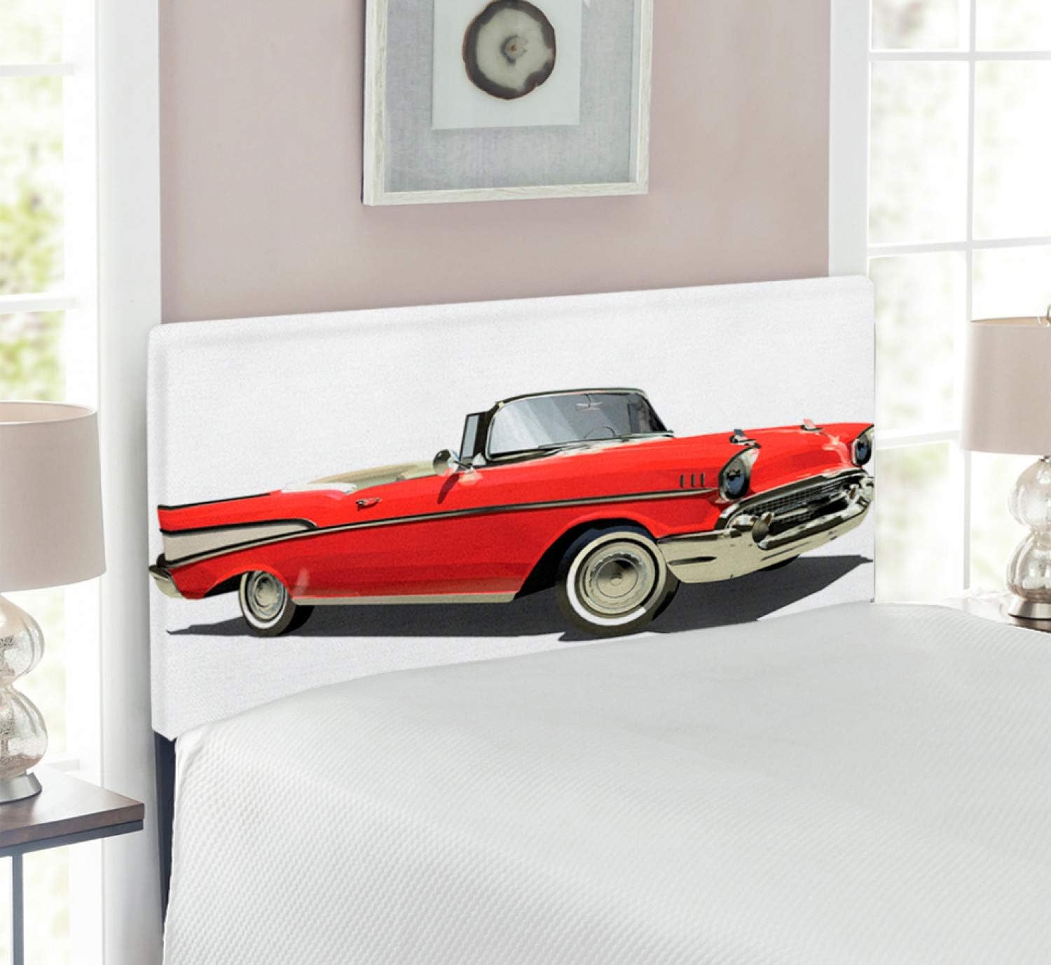 Amazon.com - Lunarable Cars Headboard, Old-Fashioned Car with Open Roof