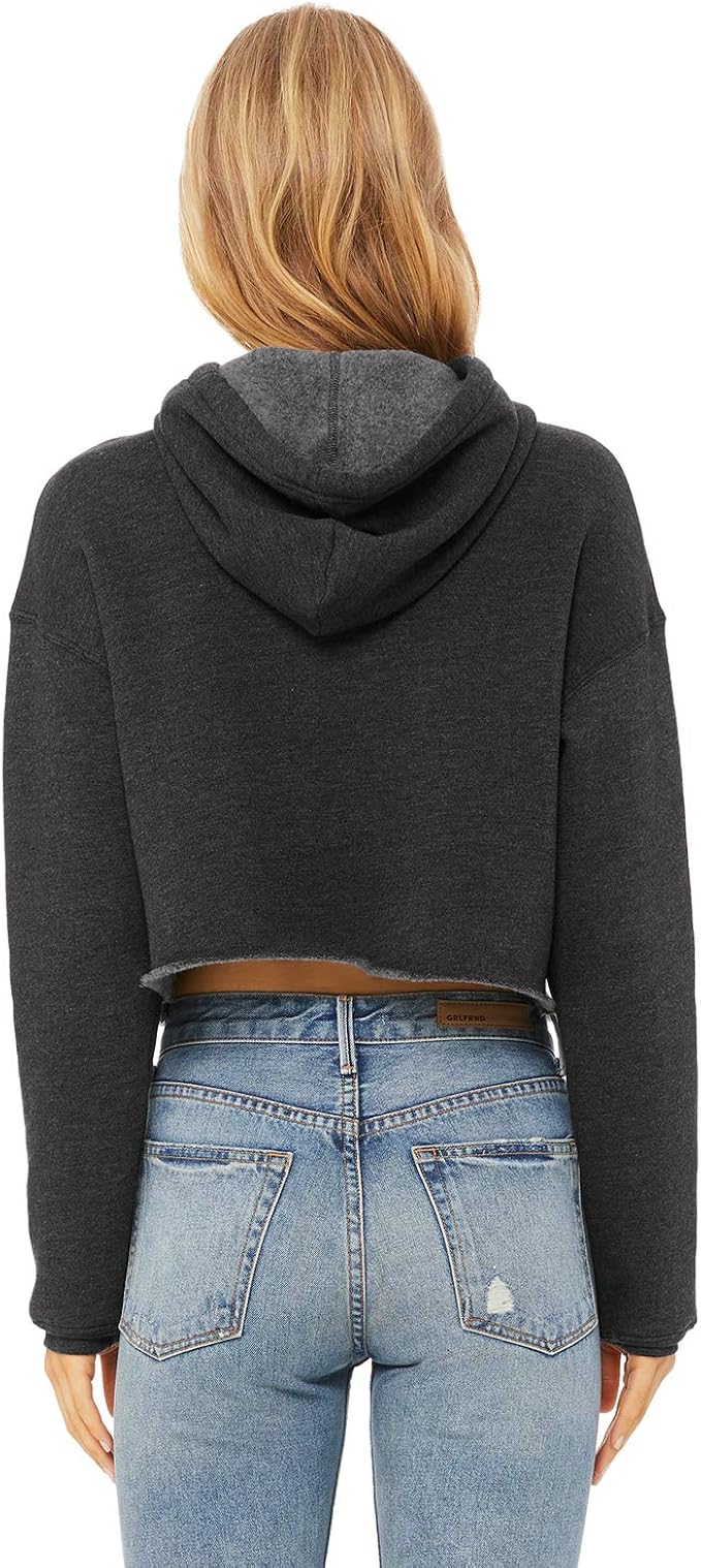 bella canvas crop top hoodie
