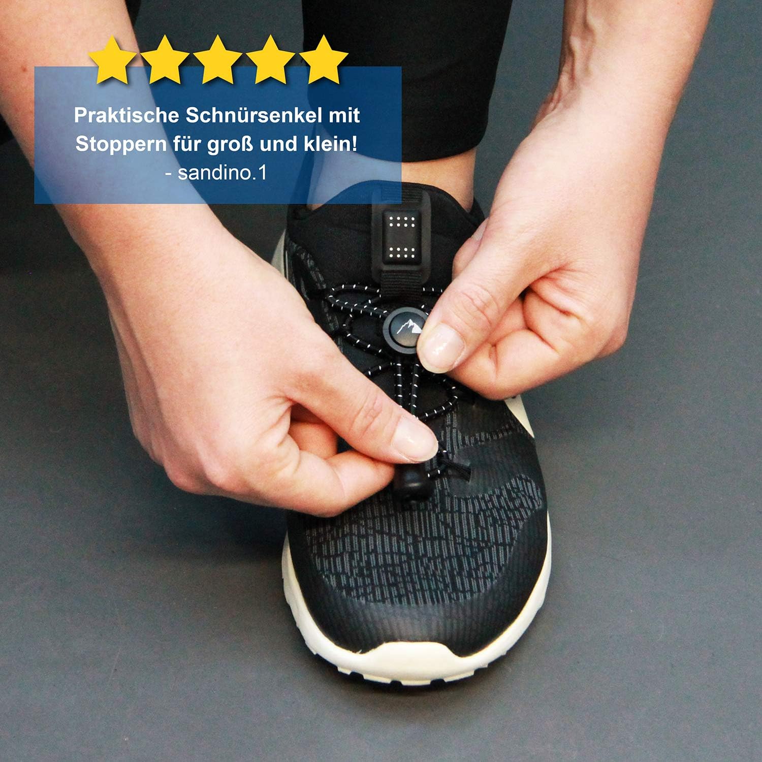 EVEREST FITNESS 5 Pares de Cordones para Deportistas, sin Nudos ...