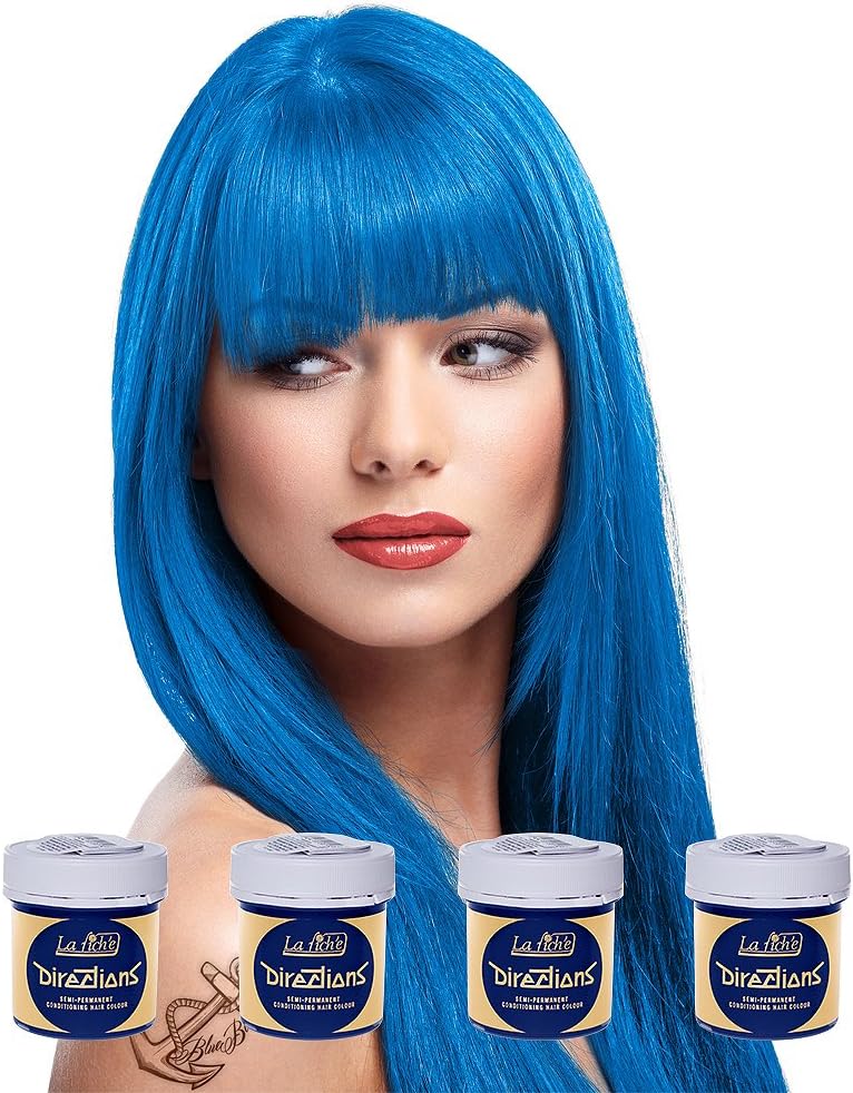 La Riche Directions Set of 4 Semi-Permanent Hair Colour 88ml Jars