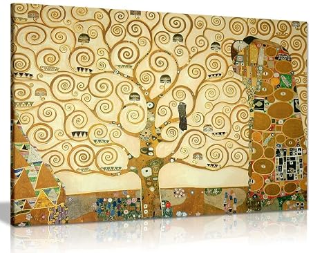 Amazoncom Gustav Klimt The Tree Of Life Canvas Wall Art