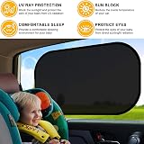 WIN.MAX 2 Pack Car Window Shades Kids UV Protection Sun Shade 51x31 cm view 3