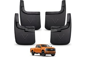 Orvak Mud Flaps Mudguard for 2017–2025 Ford F250 F350 Super Duty Without Fender Flares – Front Rear Splash Guards Mudguard Fi