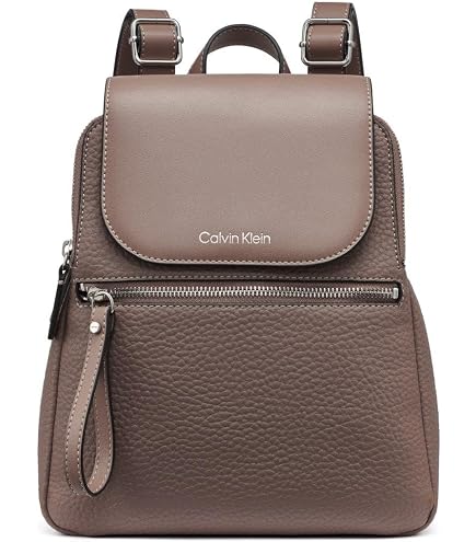 calvin klein aster leather backpack Women's Estelle Novelty Backpack, Cloud, OS | Women's, 1 Slip Pocket, 2 Zip Pockets, 2 Exterior Pockets, Outer Zipper, Adjustable Straps, Everyday Pond Hopper