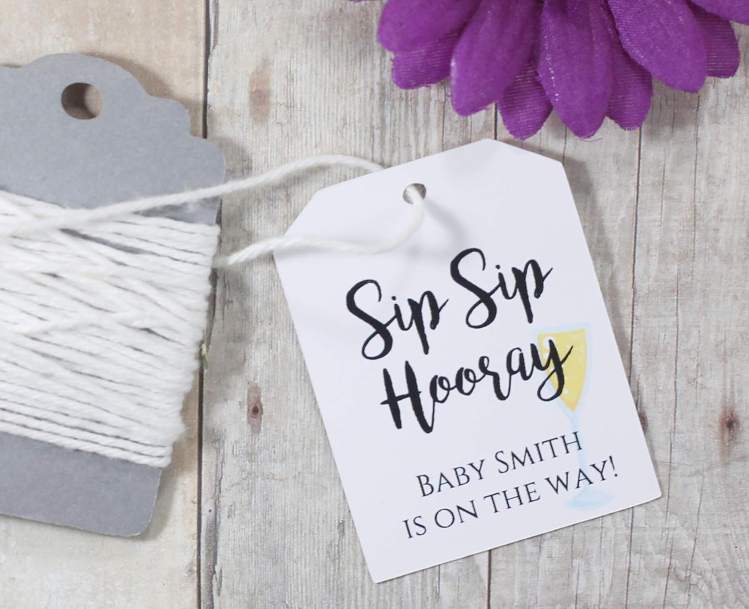 baby shower favor tags