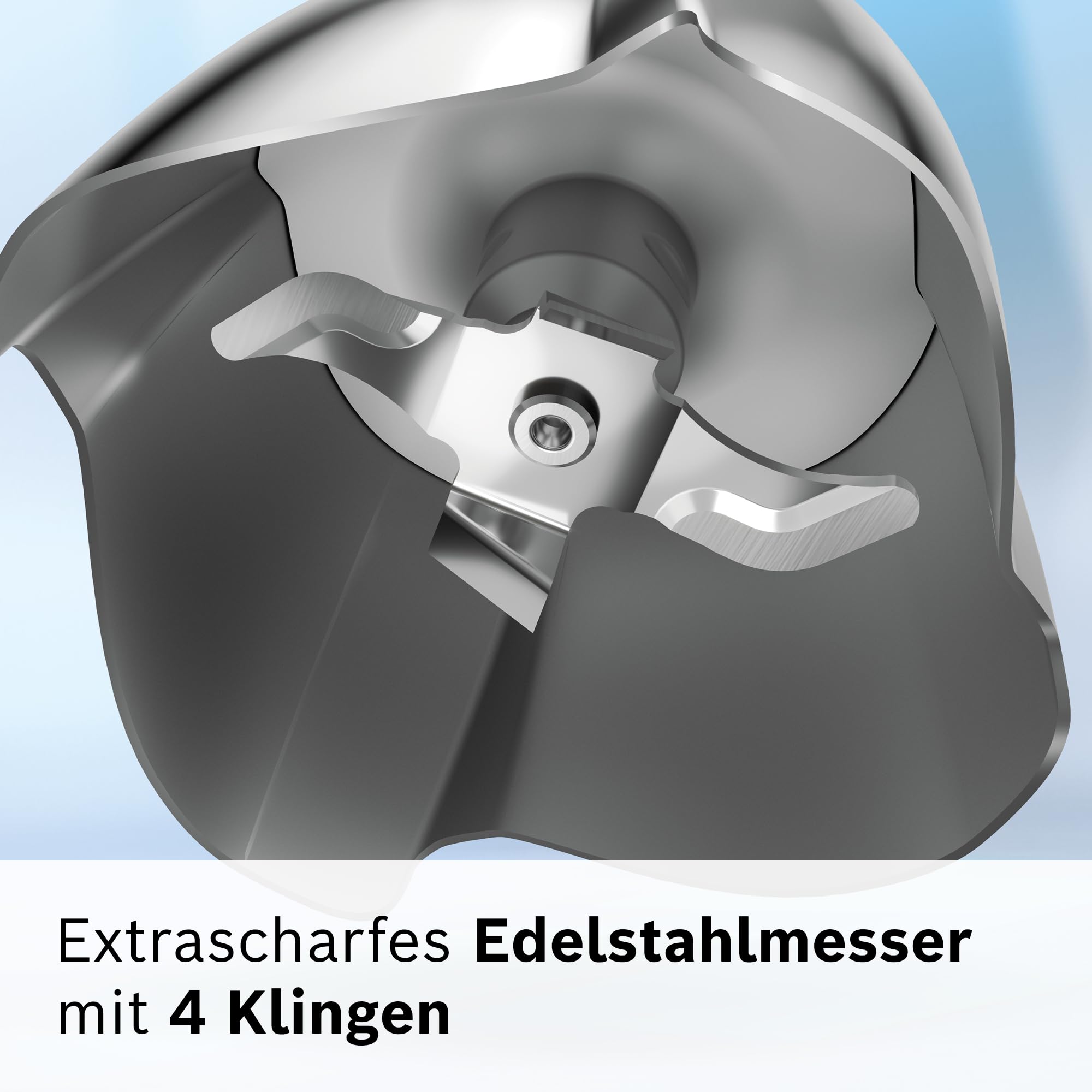 Bosch Stabmixer ErgoMaster Serie 6, Zerkleinerer, einhändig bedienbar, 4 Edelstahl-Klingen verschleißfreie Keramik-Kupplung, Luftkühlung, langlebig, Mixbecher, leistungsstark, 1200 W, MSM6M830 5