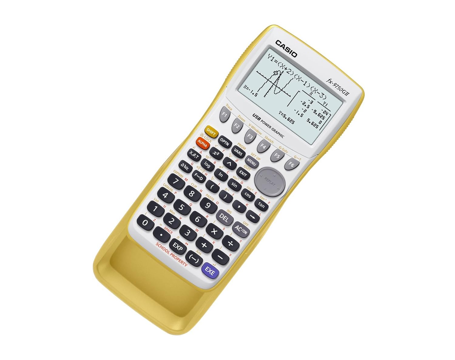 Casio fx9750GII Graphing Calculator, Yellow Amazon.co.uk Electronics