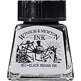 Winsor & Newton Drawing Ink, 14ml Bottle, Black Indian