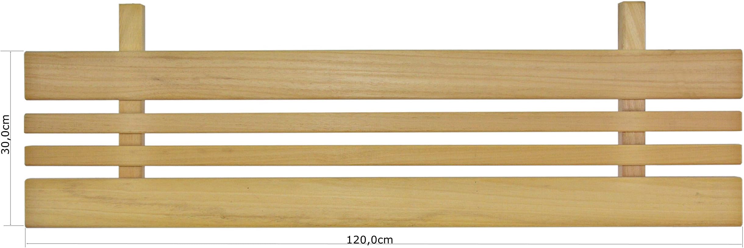 BON POOL Sauna Intermediate Bench Cover Abachi 120 x 30 cm