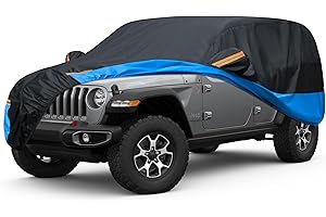 FSGRICH Car Cover Waterproof All Weather Outdoor Windproof Dustproof UV Protection Fit SUV