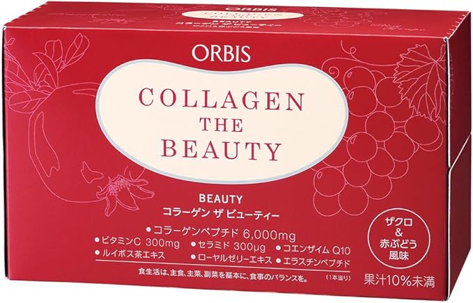 Amazon オルビス Orbis コラーゲン ザ ビューティー ザクロ 赤ぶどう風味 50ml 10本 コラーゲンドリンク オルビス Orbis コラーゲン
