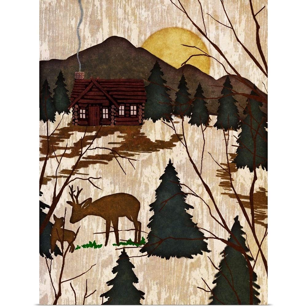 Amazon Com Greatbigcanvas Poster Print Entitled Cabin In The