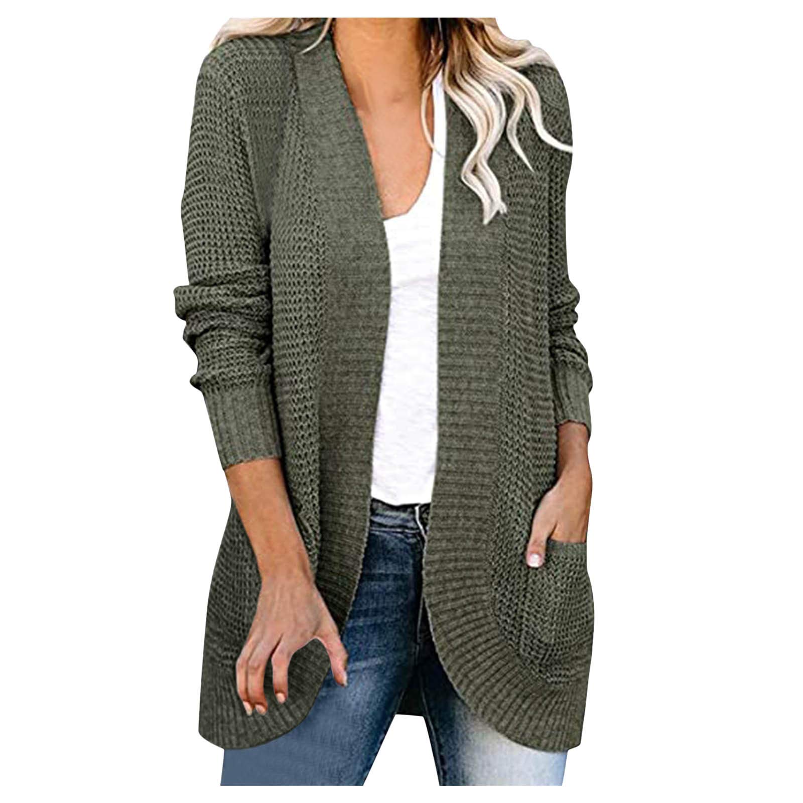 ADJHDFH Knit Sweater For Women Brown Sweaters For
