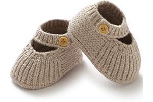 Wugugu Baby Booties Crochet Knit First Walkers Boots Newborn Soft Socks Shoes for Infant Boy Girl