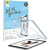 Hocents. Paperfeel Glass Screen Protector for iPad 9th/8th/7th Generation | EZ Kit Inatallation Frame, Auto-Alignment, Matte Surface, Tempered Glass, Crafted for Natural Writing, Anti-Glare