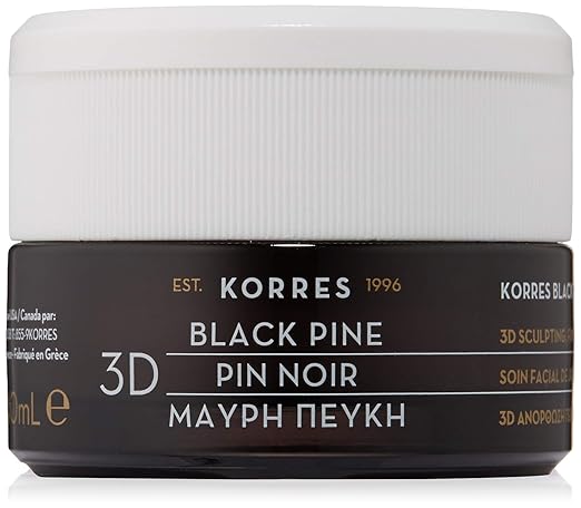 korres 3d black pine night cream