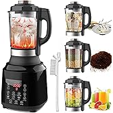 Countertop Food Blender,Hot Soup Maker,High-Speed Kitchen Food Processor with 9 One Touch Programs,12H Preset,Self-Cleaning,Crushing,Mixing,Juices,Pureeing,Grinding,Chopping,Auto-shutoff, 60OZ, 1200W