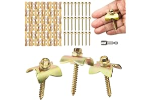 WIMART 100Pcs Fence Nails, Steel Wire Fencing Staple for Softwood, Reusable Fence Staple Fasteners Nails with Wire Fixer for Wire Mesh and Woven Fences