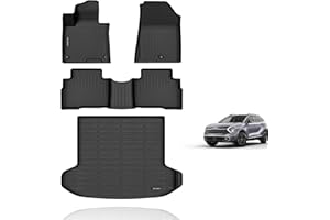 KELCSEECS® Floor Mats & Cargo Liner for 2025 2024 2023 Kia Sportage Hybrid All Weather Guard Car Mats Floor Liners Trunk Mat Cargo Mat Kia Sportage Hybrid Floor Mats Trunk Liner Accessories
