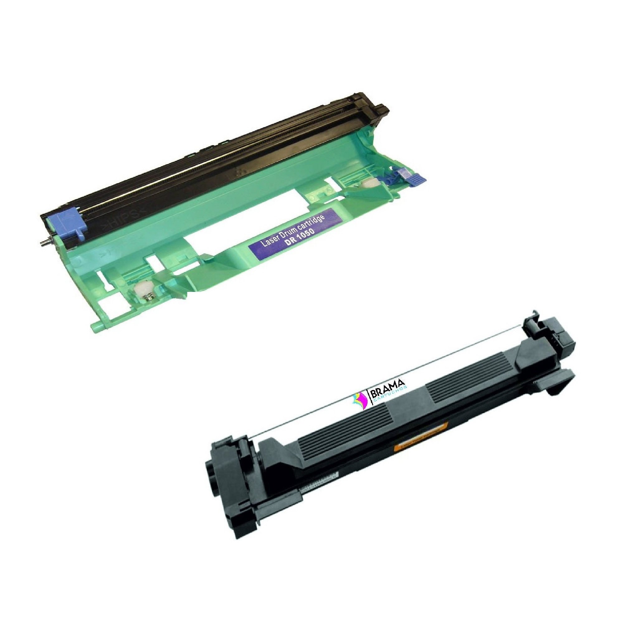 bramacartuchos BR DR1050 and TN1050 Toner and Drum Set