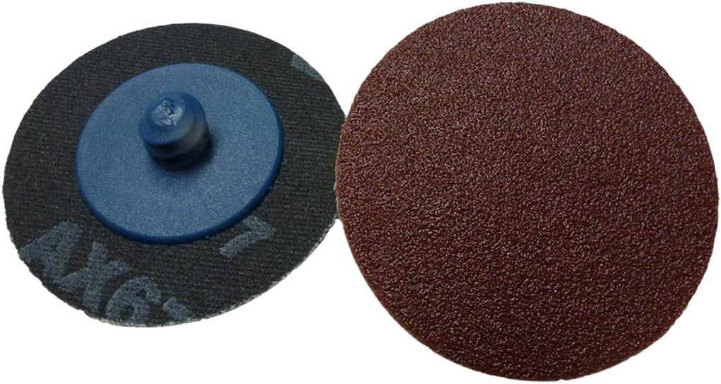 Griton QA320100 2" Quick Change Sanding Disc, Industrial Grade, 100 Grit, Blue (Pack of 50)