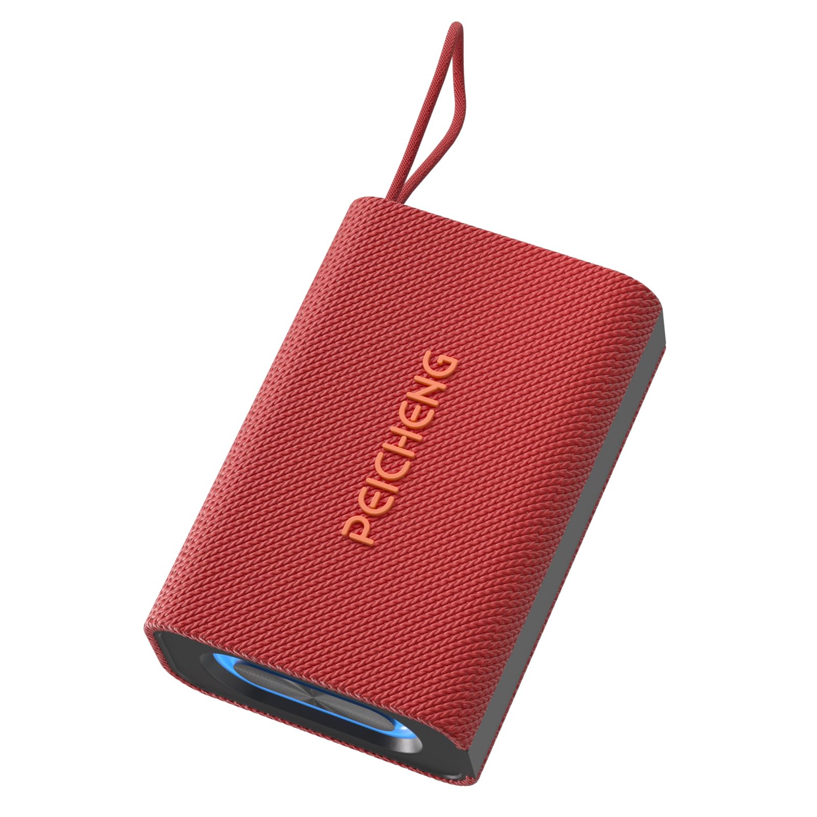 Photo 1 of PEICHENG Speaker, Portable Wireless Bluetooth Speakers, Waterproof Loud Stereo Sound with RGB Lights TWS Long Playtime for Home/Party/Outdoor, Electronic Gadgets(1PCS, Red)