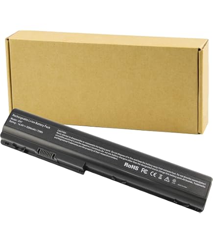 14.8V 5200mAh 8-Cell Laptop Battery – For HP Pavilion Dv7, Dv7t, HDX18 Series, 480385-001 HSTNN-IB75