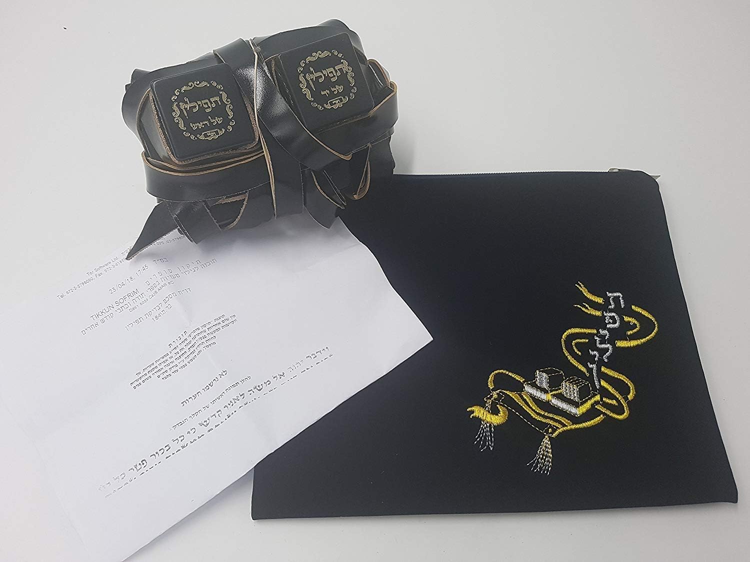 High Quality Tefillin for Right Handed Ashkenaz Version Jewish Kosher Tefilin Ashkenazic: Everything Else