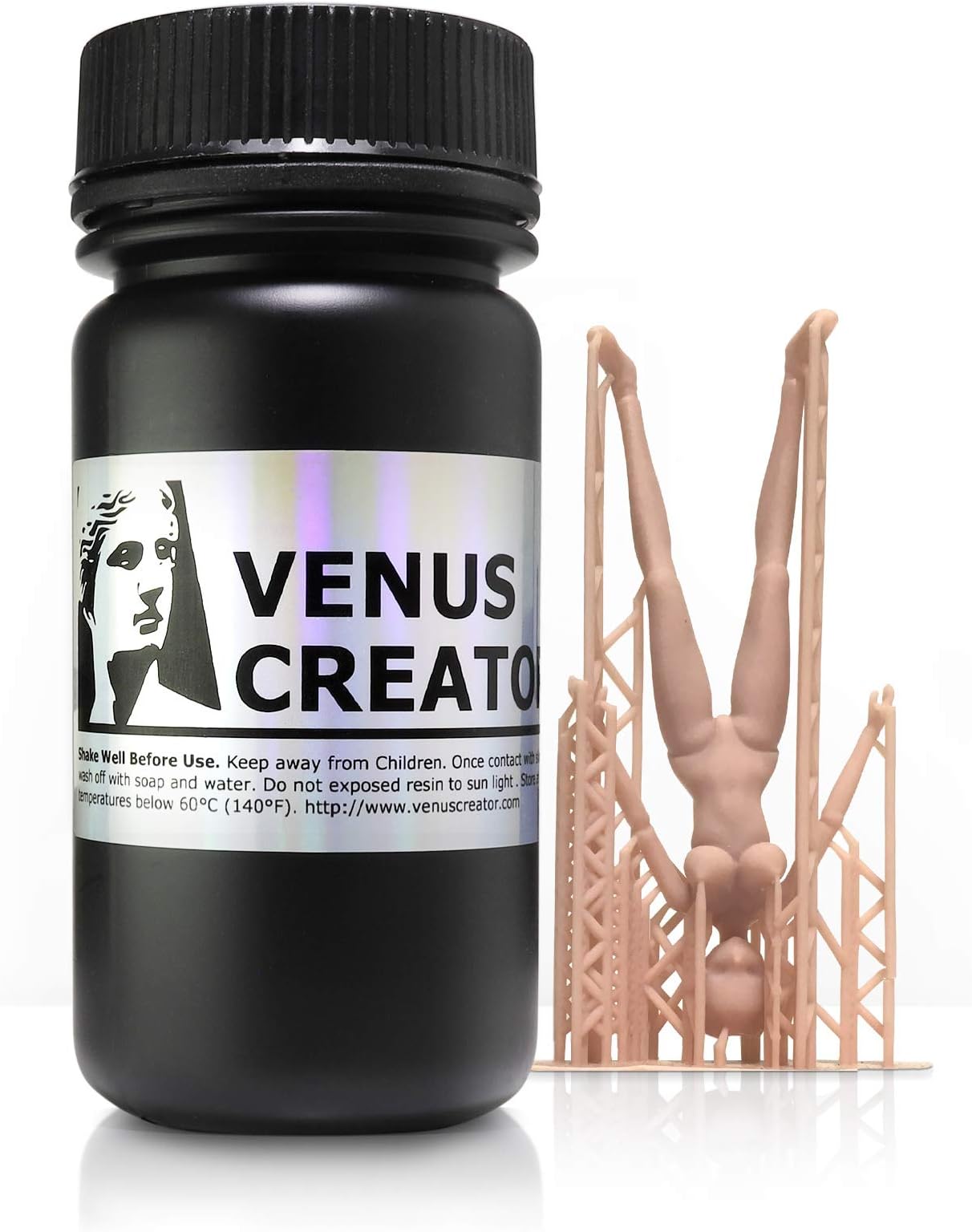 VC813 Skin Color for 3D Printing Figure Makers - All LCD DLP SLA Resin 3D Printers Include B9Creator, Wanhao, Asiga, MoonRay, Phrozen and More. (10.7 fl oz) - VENUS CREATOR VC813