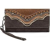 Montana West Wristlet Wallets for Women Western Trifold Wallet Purse with Card Holder MW1340-W002CF