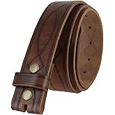Genuine Full Grain Western Engraved Tooled Leather Strap or Belt 1-1/2" Wide