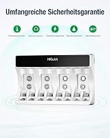 HiQuick 8-Slot Battery Charger AA AAA Ni-MH LCD Type C Input 5V 2A view 7
