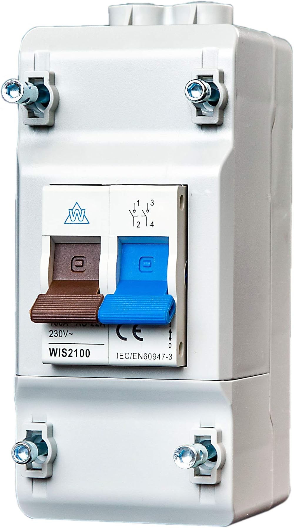 WCED WEC2100 Slimline DP Metered Supply Isolator 100A Compact Power